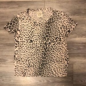 Pale pink ChaSor brand tee